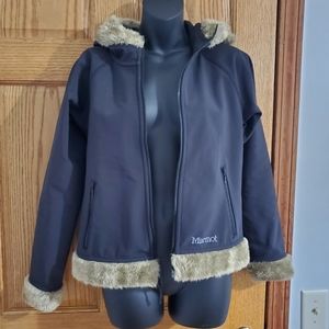 💖SOLD💖 Marmot Fur-Trim Jacket | Black